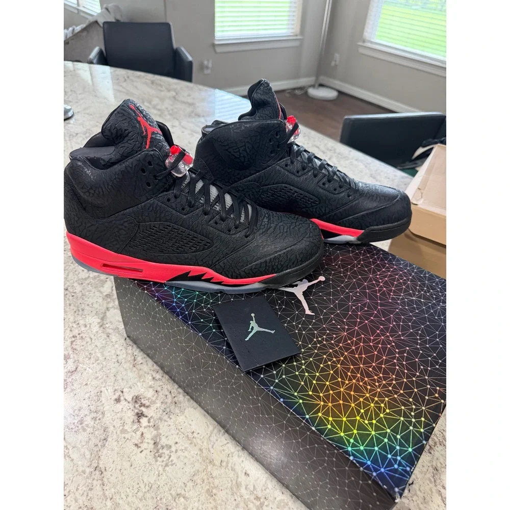 Jordan Air Jordan 3LAB5 Mens Size 13 Black Infrared NEW Elephant Print